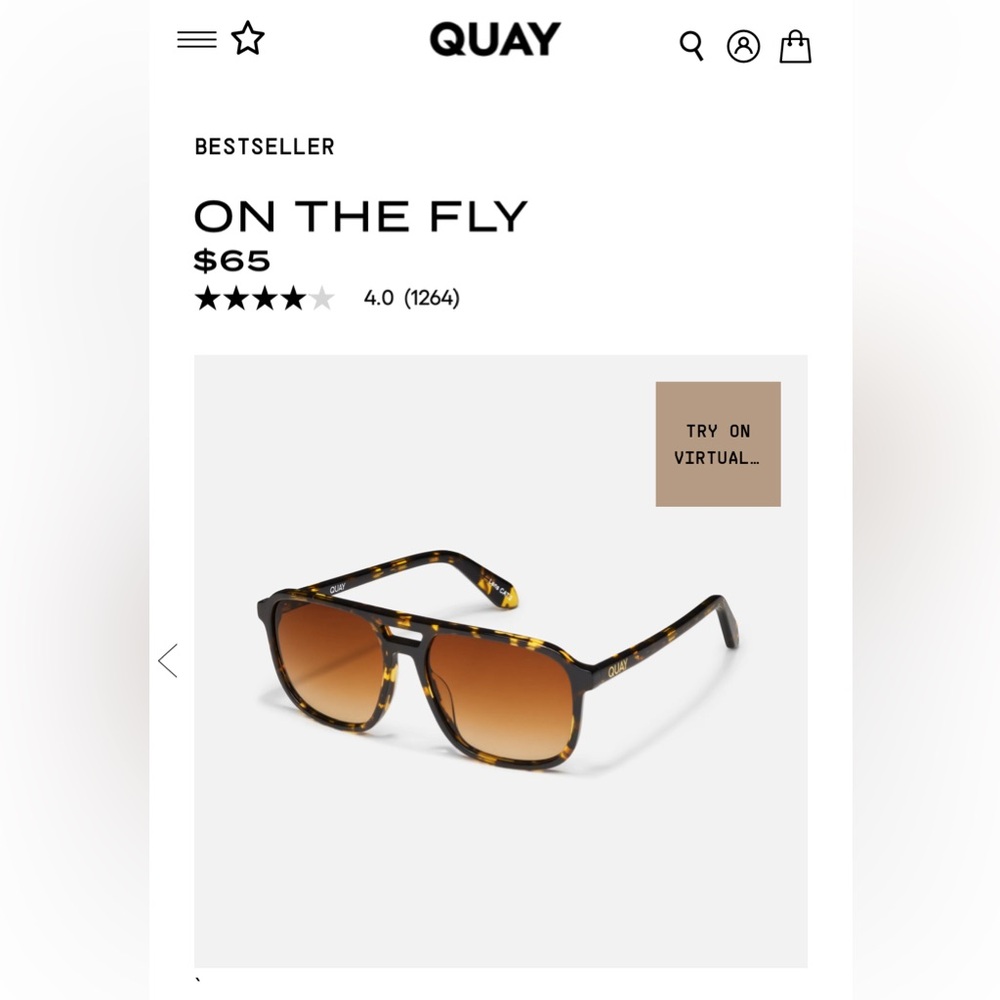 Quay On the Fly Tortoise Sunglasses